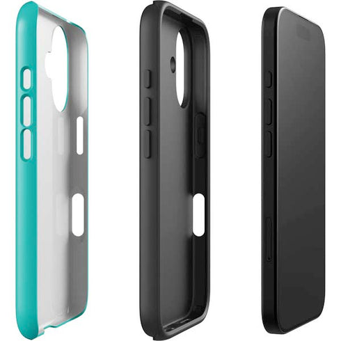 Aqua Blue iPhone 16 Plus Impact Case